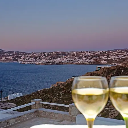 בית נופש Biancarosa With Amazing Views! Mykonos Town